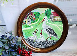 Панно з ручним художнім розписом "Жаравлі"