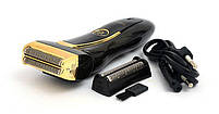Електробритва Gemei GM 9002 (Gold Black) | Сіткова бритва для чоловіків, фото 2