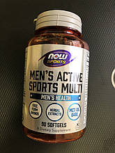 Вітаміни для чоловіків Now Foods men's Sports Active Multi 90 sgel