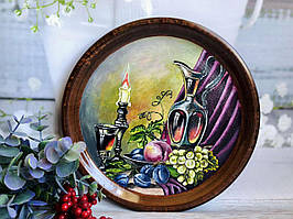 Панно з ручним художнім розписом "Застіб 2"