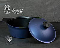 Каструля 24 cm Gusto від CASA ROYAL з антипригарним покриттям "Greblon Diamond Pro". Колір - синій