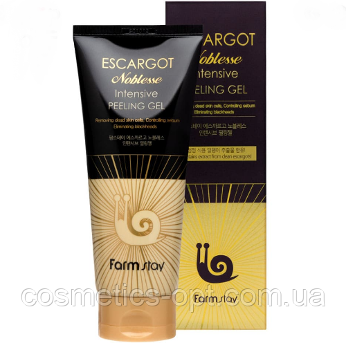 Равликова пілінг-скатка Farmstay Escargot Noblesse Intensive Peeling Gel, 180 мл