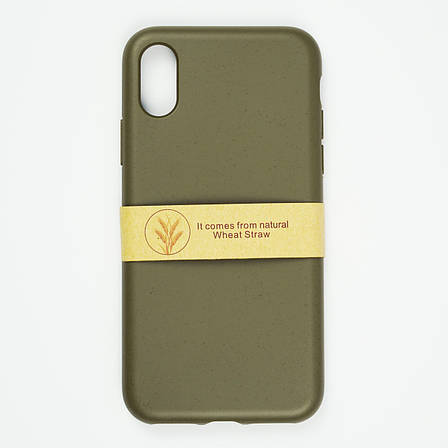 Біорозкладний чохол ECO Wheat Straw для iPhone Xs Max Green, фото 1