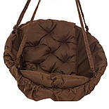 Гойдалка коричнева навантаження 200 кг підвісне крісло гойдалка коричневе, фото 7