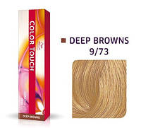 Краска для волос Wella Color Touch безаммиачная 9/73 Яркий блондин коричнево-золотистый 60 мл