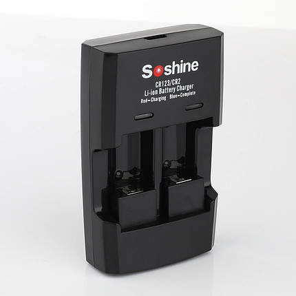 Зарядний пристрій Soshine S5 (Li), Li-Ion, USB Type-C, LED, 2 канали, Box, Black, фото 3