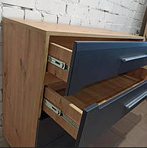 Тумба під телевізор Б'янко 500х1500х400мм дуб артезіан + графіт Світ Меблів, фото 5