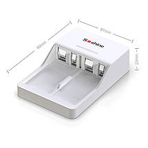 Зарядний пристрій Soshine V1 (Ni), NiMH (8.4/9.6 V) Крона, LED, 2 канали, 220 V, 7.4-9.8 V, White, фото 3