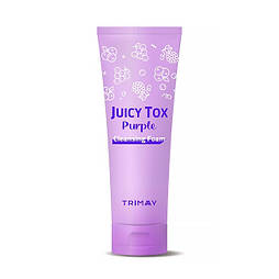 Очищаюча пінка на основі фіолетового комплексу Trimay Juicy Tox Purple Cleansing Foam, 120 мл