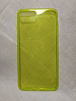 Силіконовий чохол для iPhone 7/8 Plus Зелений з блискітками X-Level