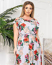 Сукня БАТАЛ в підлогу ошатне в кольорах 04д41299, фото 4