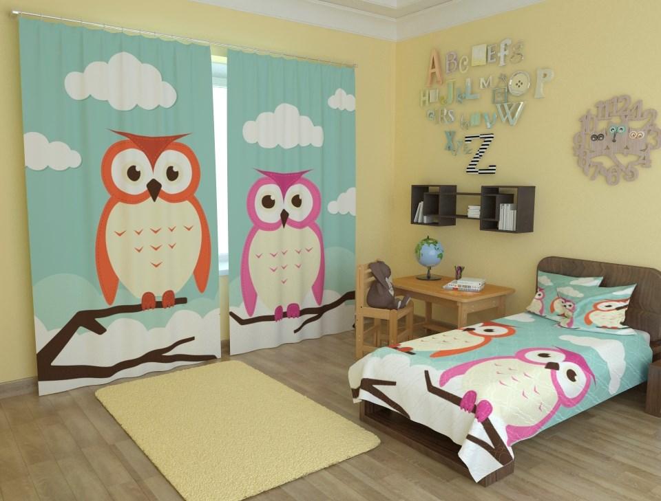 Фотоштори в дитячу з совами, фото 1