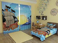 Фотоштори для дитячої піратський корабель на світанку
