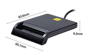 Сканер банківських смарткарт  кардрідер card reader USB зчитувач IC/ID