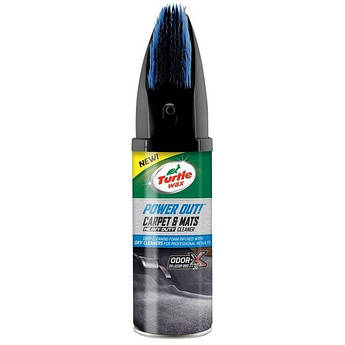 Очисник текстильних та гумових килимків зі щіткою Turtle Wax Power Out!, 400 мл Спрей