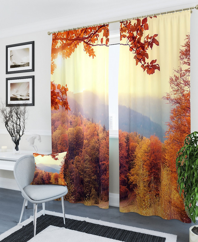 Фотоштори чарівний осінній ліс, фото 1