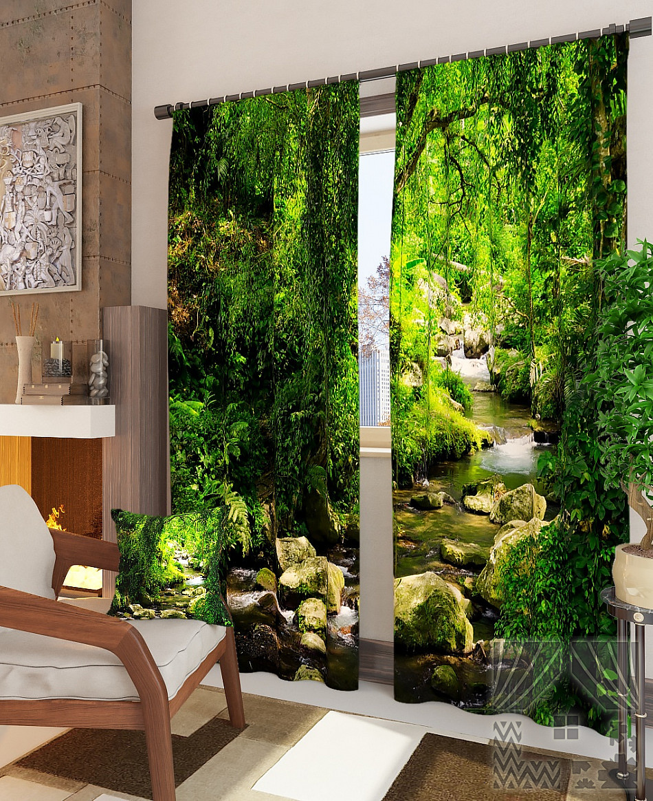 Фотоштори озеро в лісі, фото 1