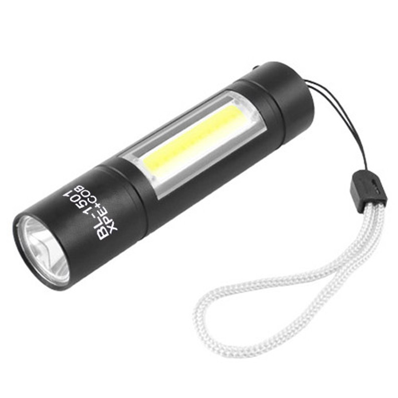 Ліхтар 1501-XPE+COB, ЗУ mircoUSB, zoom
