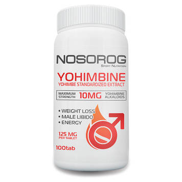 Бустер тестостерону Носоріг / Nosorig Nutrition Yohimbine 100 таб