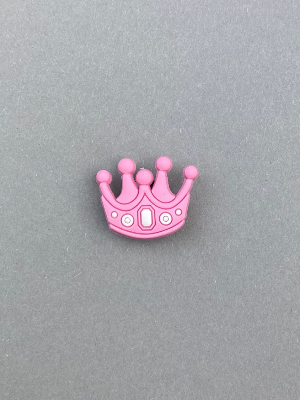 Джибітси прикраси для взуття кроксів сабо JIBBITZ Pink crown Рожева корона № 50