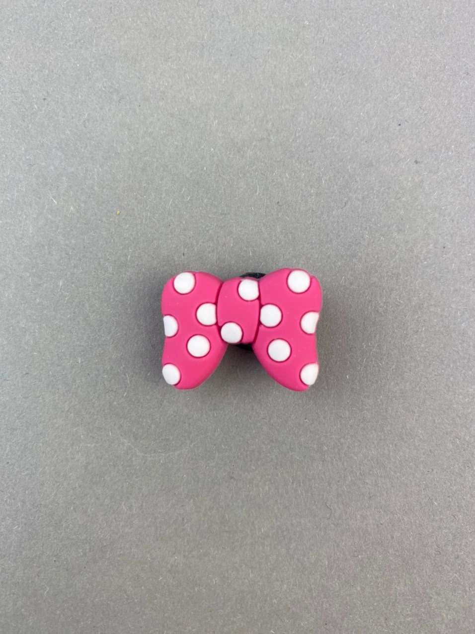 Джибітси прикраси для взуття кроксів сабо JIBBITZ Mickey Mouse bow pink Міккі Маус рожевий бант № 77
