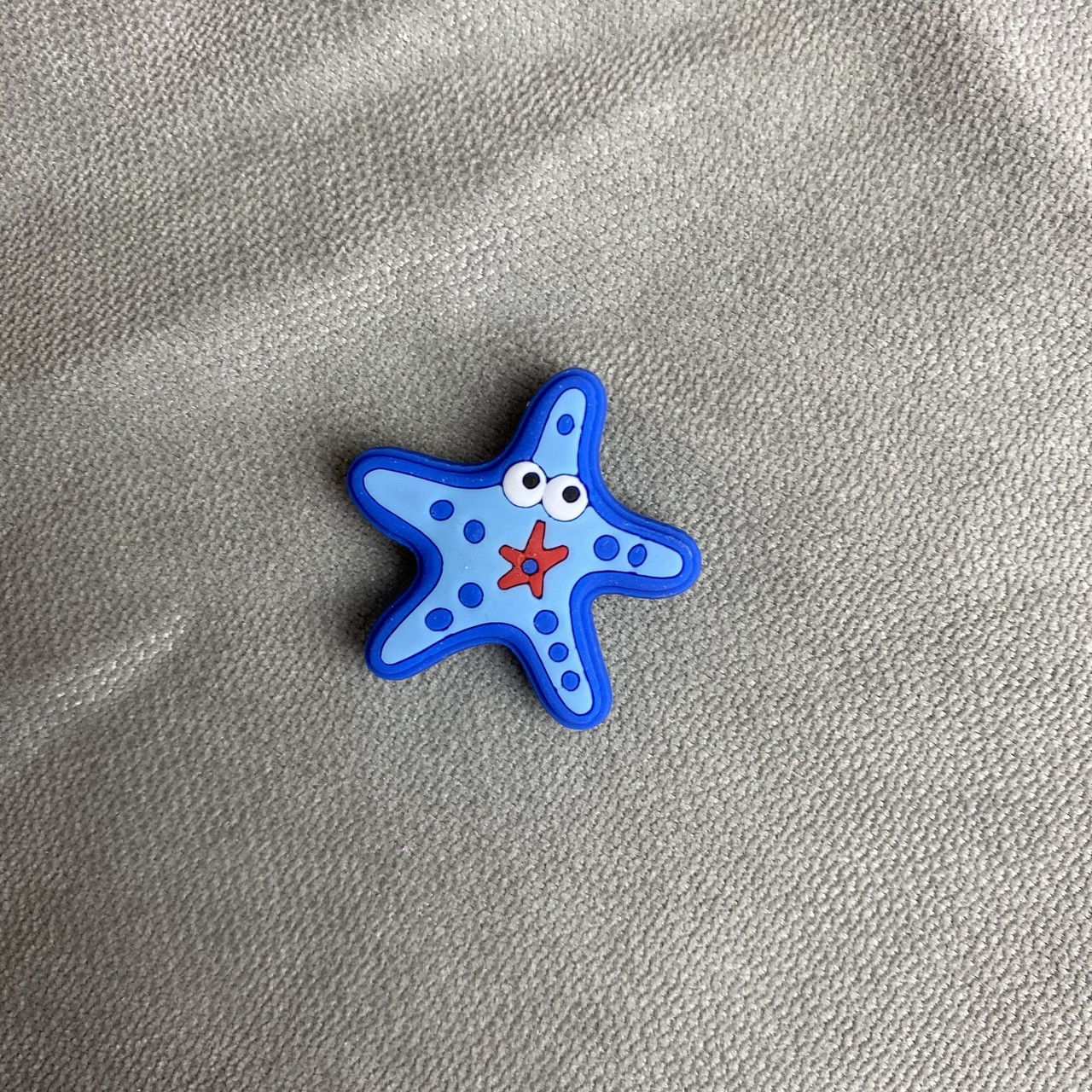 Джибітси прикраси для взуття кроксів сабо JIBBITZ Blue starfish Синя морська зірка № 89, фото 1