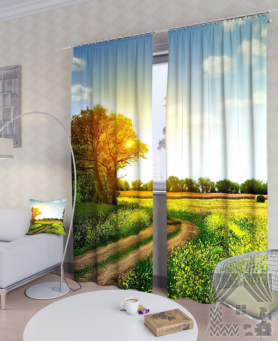 Фотоштори дорога у полі, фото 1