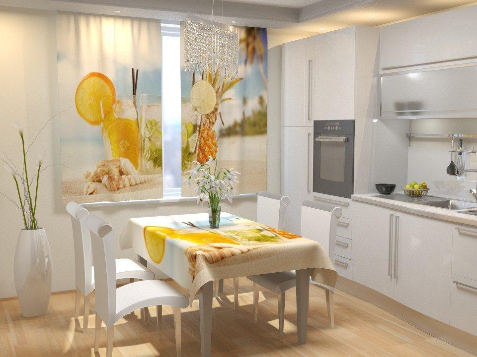 Фотоштори для кухні коктейль
