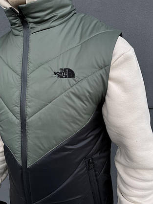 Жилетка чоловіча осіння весняна 'Clip' TNF хакі - чорна безрукавка the north face тнф, фото 3