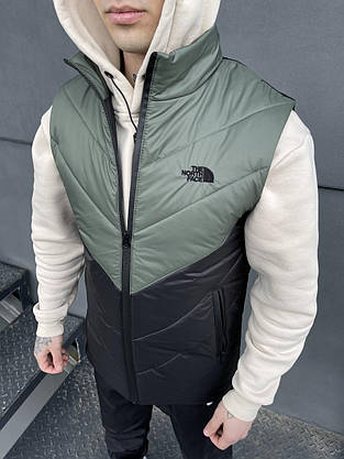 Жилетка чоловіча осіння весняна 'Clip' TNF хакі - чорна безрукавка the north face тнф, фото 2