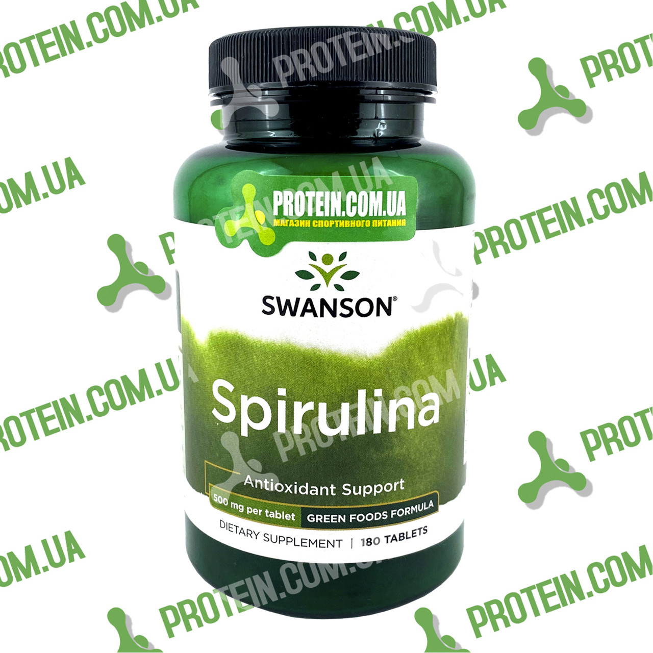 Спіруліна USA ORIGINAL!!! Swanson Spirulina 500 mg 180 таб
