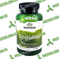 Спіруліна USA ORIGINAL!!! Swanson Spirulina 500 mg 180 таб