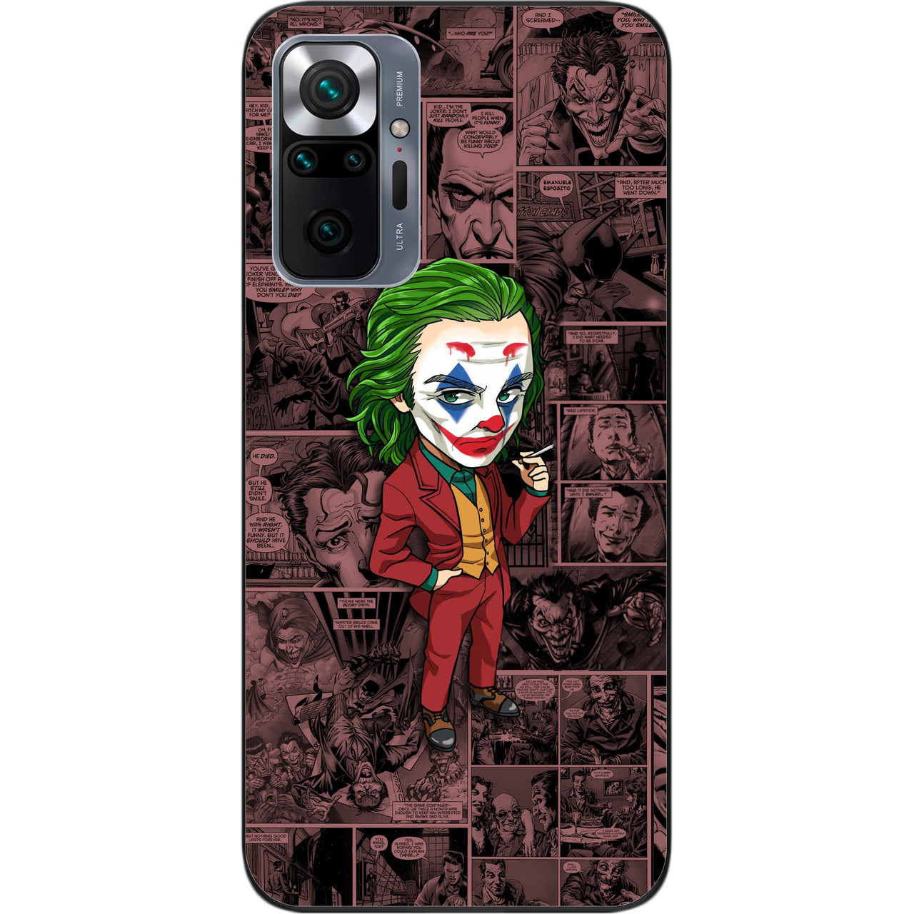 Бампер силіконовий для Xiaomi Redmi Note 10 Pro з малюнком Джокер