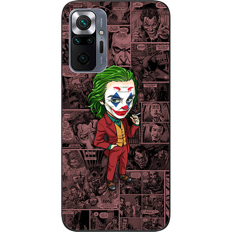 Бампер силіконовий для Xiaomi Redmi Note 10 Pro з малюнком Джокер, фото 1