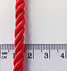 Шнур шторний атласний 5 мм червоний, фото 2