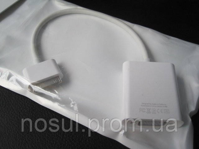 Apple iPad iPhone iPod Dock Connector VGA Adapter адаптер VGA (вывод на аналоговый VGA вход) MC552ZM/B - фото 1 - id-p205324682