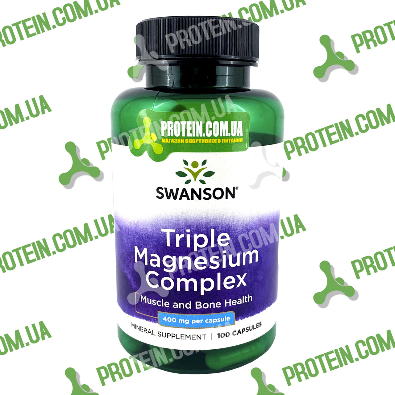 Магній Swanson Triple Magnesium Complex 400 мг 100 капс