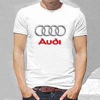Мужская футболка с логотипом авто Audi