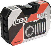 Ключі для прокачування гальмівних систем авто YATO : Ø= 7-12 мм, в футлярі, 7 шт YT-06834