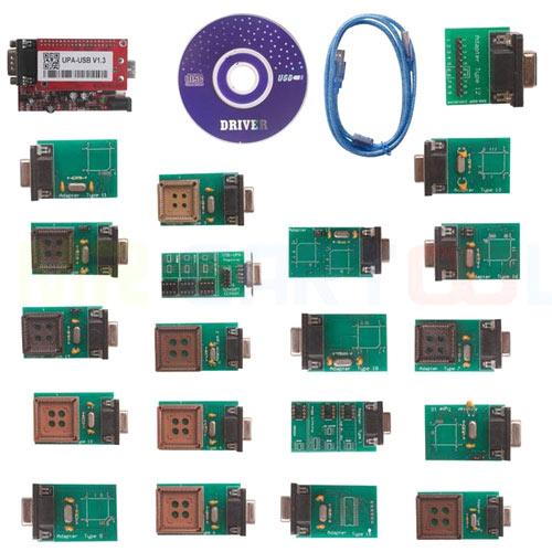 UPA USB V1.3 програматор автомобілів чіп-тюнінг EEPROM і 19 адаптерів