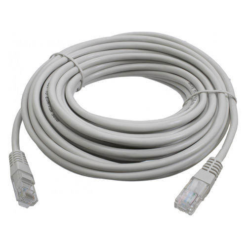 Патч-корд RJ45 9м, мережевий кабель UTP CAT5e 8P8C, LAN, білий