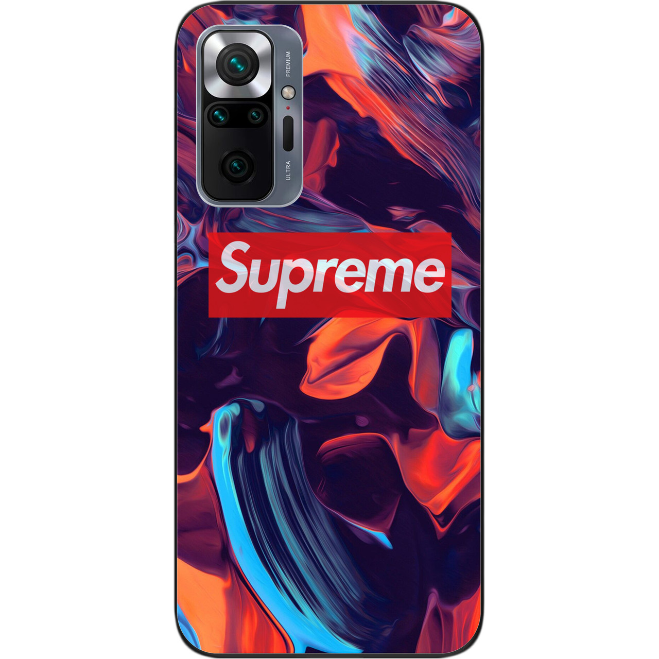 Силіконовий чохол для Xiaomi Redmi Note 10 Pro з картинкою Supreme