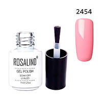 Гель-лак для нігтів манікюру 7мл Rosalind, шелак, 2454 рожево-ліловий