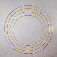 Кільце основа 20 см для ловця снів та макраме Золото