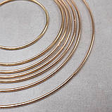 Кільце Основа для Макрамі та Ловця Снів РОЖОВЕ ЗОЛОТО 19 см, фото 4