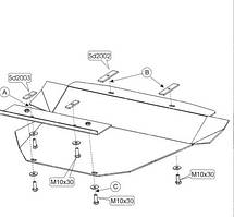Захист коробки передач Мерседес С-Клас W202 (сталевий захист КПП Mercedes C-Class W202)