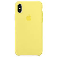 Чехол для iPhone XS Max Silicone Case бампер (Yellow)