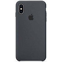 Чохол для iPhone XS Max Silicone Case бампер (Dark grey)