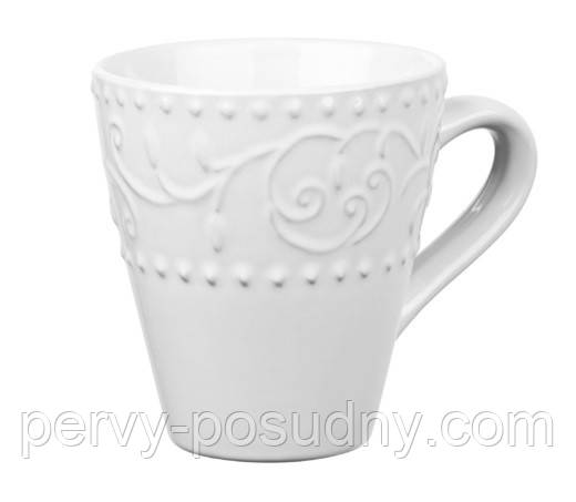 Чашка керамічна біла Ardesto Olbia 360 мл White
