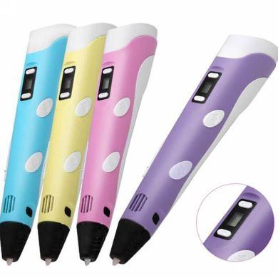 3D-ручка для дітей з LCD-дисплеєм 3D Pen 2 GEN з Еко Пластиком, фото 1
